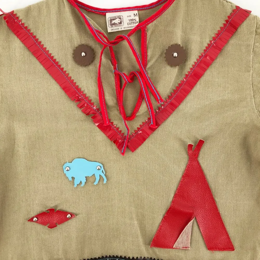 60s Native American Indian girl costume Keyston Bros 1960s vintage